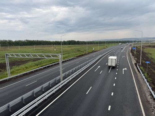 В Татарстане на участках реконструкции трассы М-7 «Волга» уложено более 1 млн тонн асфальтобетона