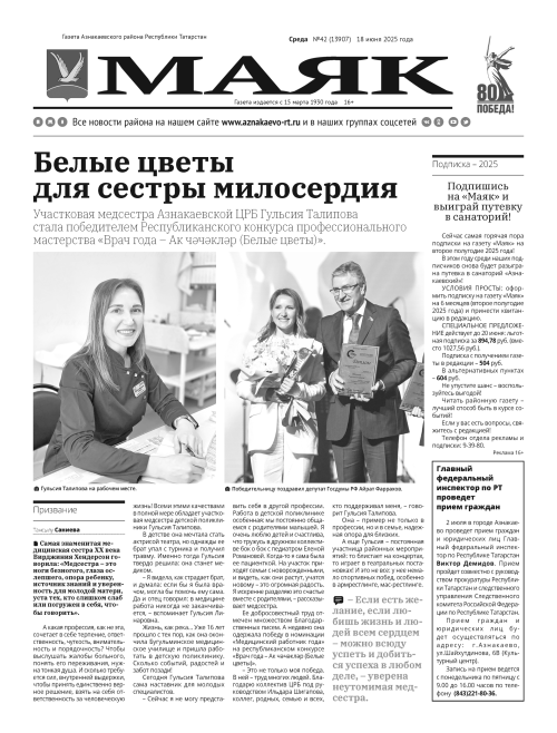 Герои года по версии «Маяка»: лица, поступки и характеры Азнакаевской земли