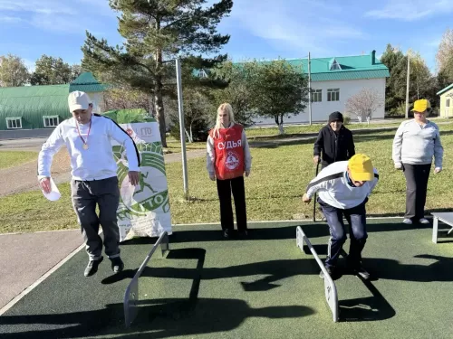 Весёлые старты для пожилых