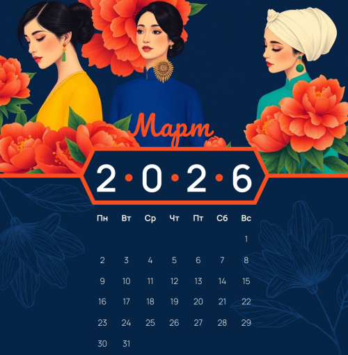 Праздничные даты в марте 2026 года