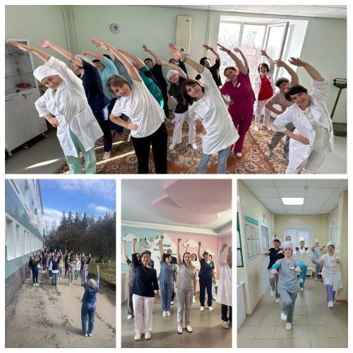 Азнакаевские медики встретили Всемирный день здоровья активной зарядкой