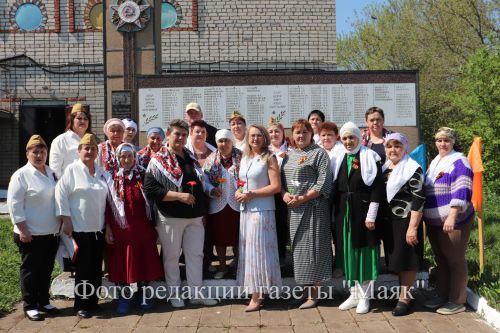 Жители села Муслюмово встретили 81-ю весну Победы