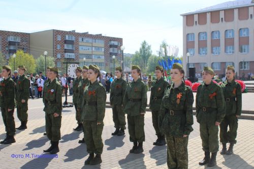 В поселке Актюбинский прошло торжественное мероприятие, посвященное 81-й годовщине Великой Победы