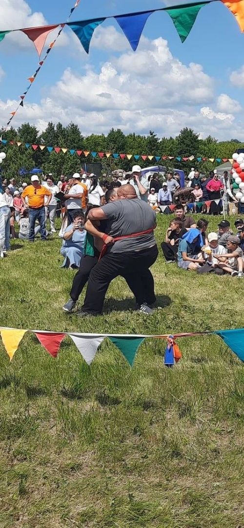 Күктәкә Сабан туенда мунча да керделәр, балык та тоттылар