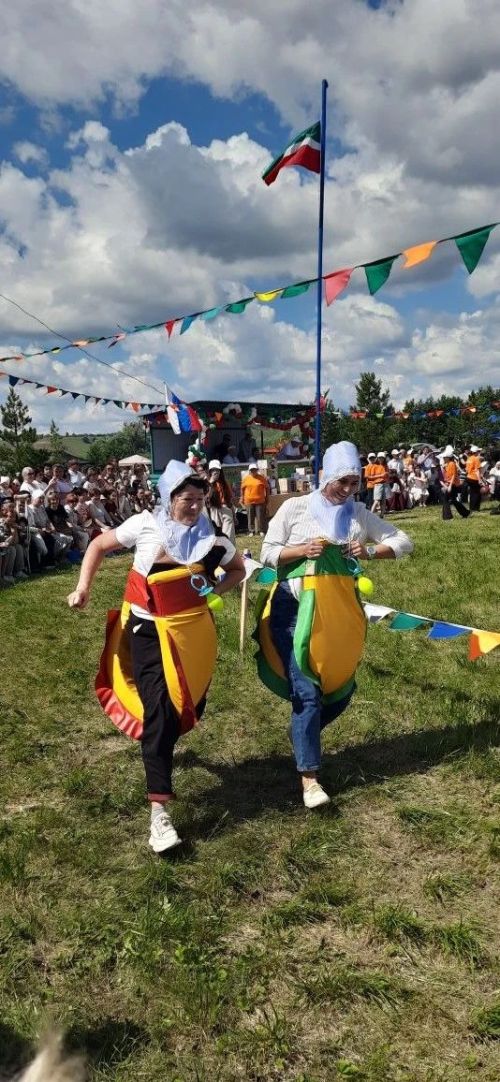Күктәкә Сабан туенда мунча да керделәр, балык та тоттылар