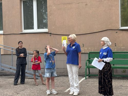 В Азнакаевском лагере прошло занятие по безопасности дорожного движения