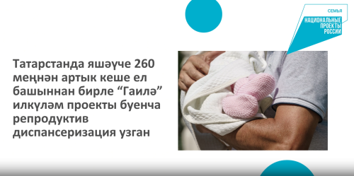 Татарстанда ел башыннан бирле 260 меңнән артык кеше репродуктив диспансеризация узган