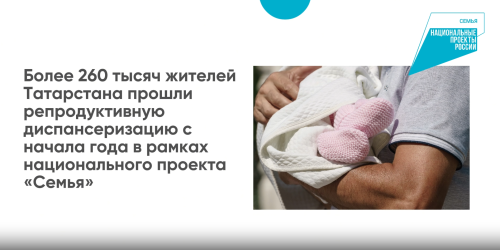 В Татарстане диспансеризацию репродуктивного здоровья прошли более 260 тыс. человек