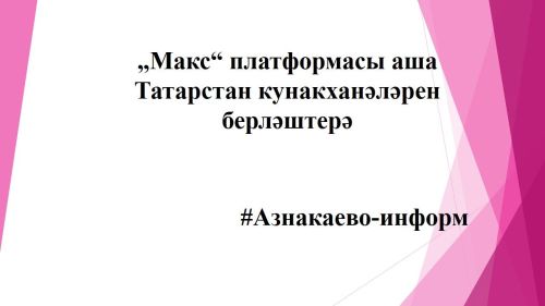 „Макс“ платформасы аша Татарстан кунакханәләрен берләштерә