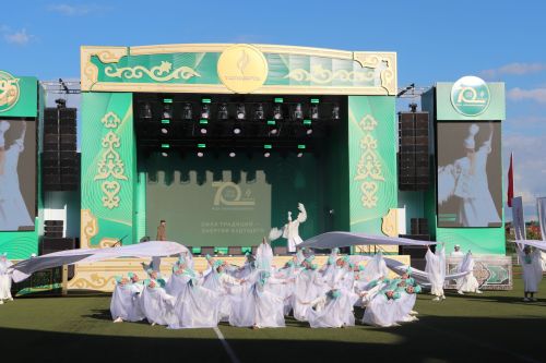 Торжество на стадионе «Юбилейный»