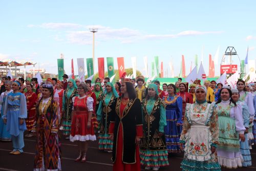 Торжество на стадионе «Юбилейный»