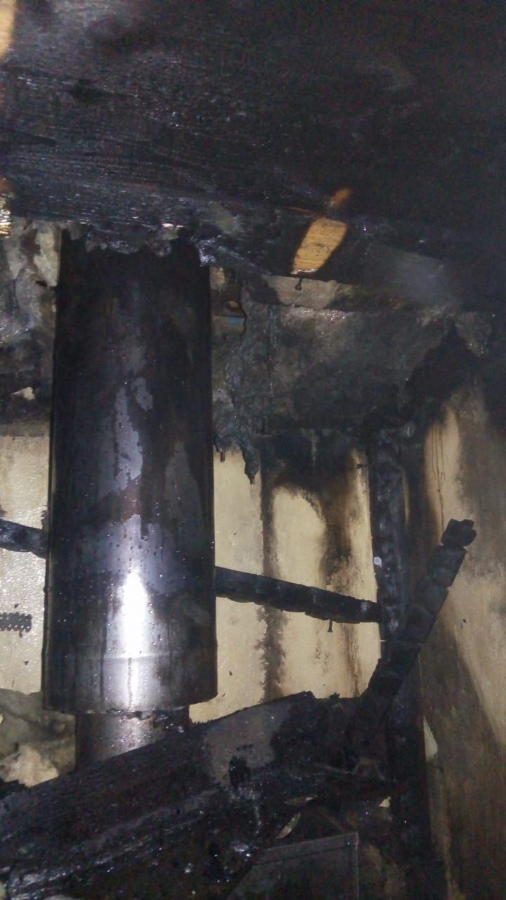 От пожара пострадала баня одного из жителей Актюбы