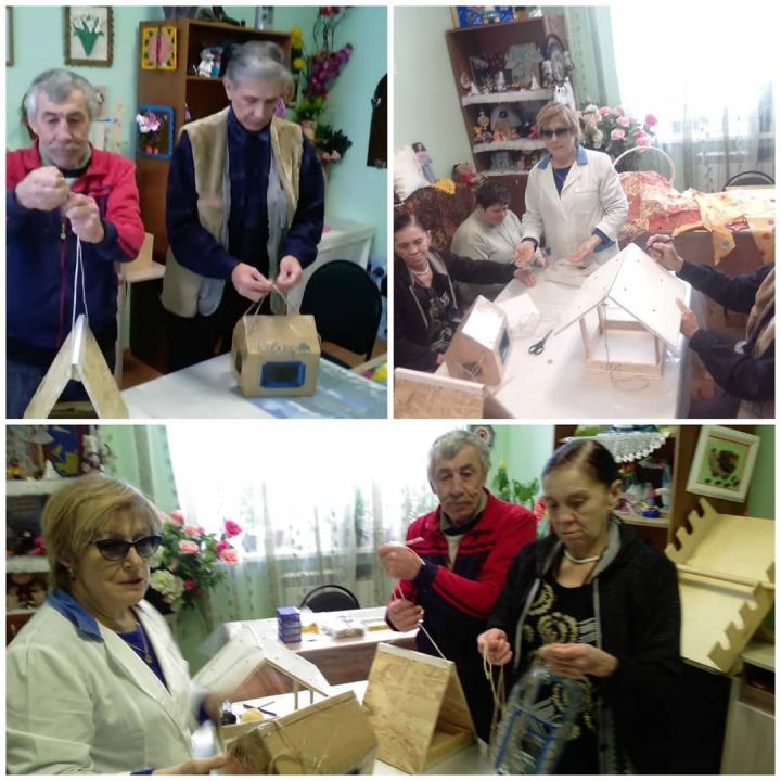 Жители Азнакаевского дома-интерната помогли пернатым друзьям