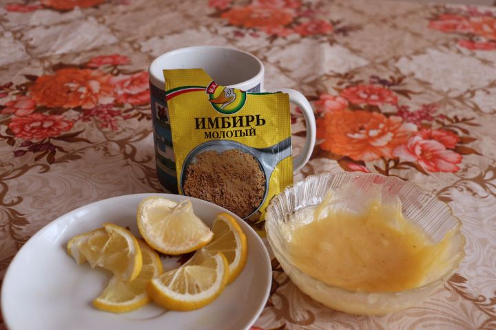 Имбирь, лимон и мед от простуды