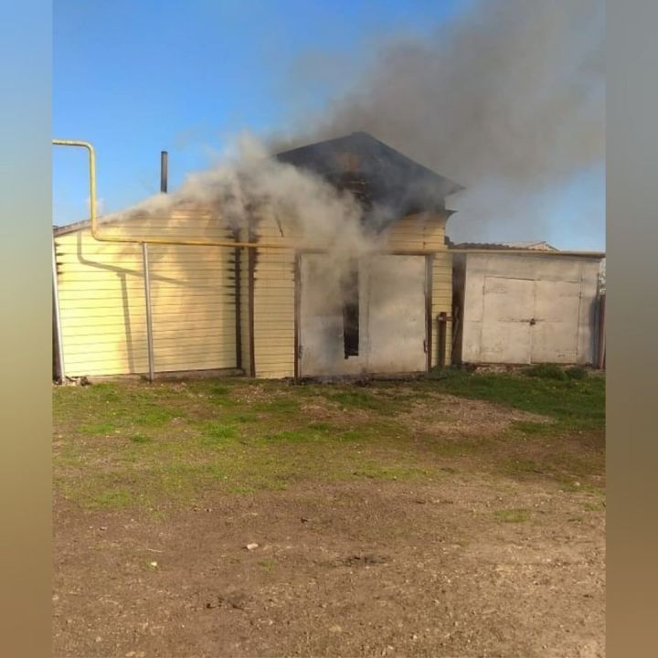 В селе Балтачево произошел пожар