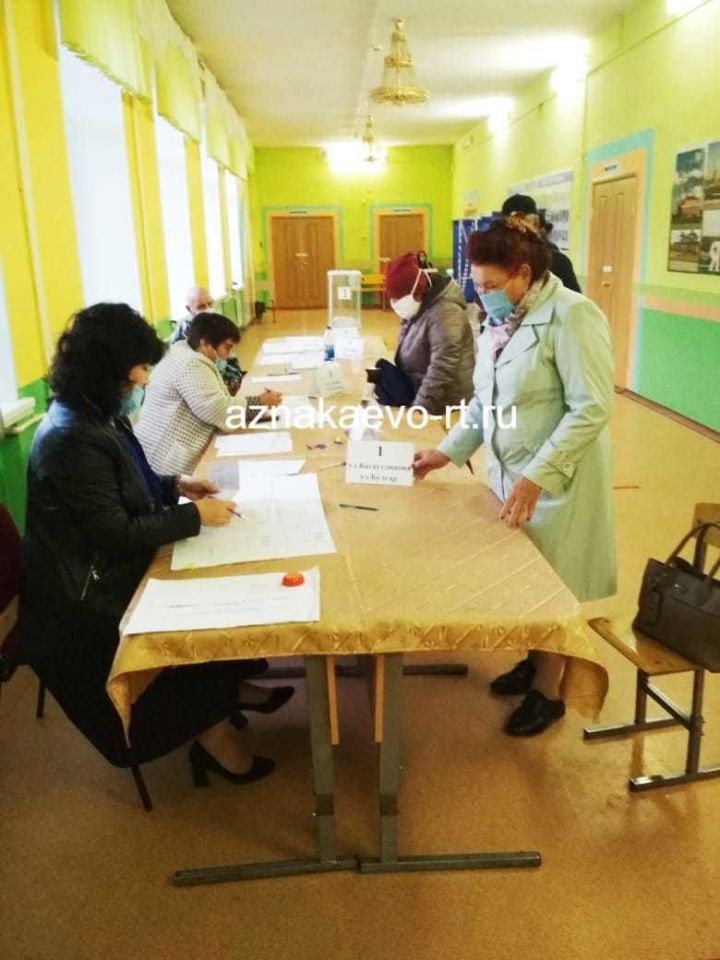 Проголосовало большинство азнакаевских избирателей