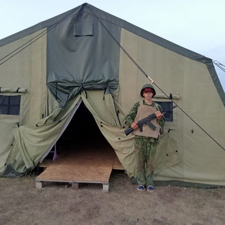 Азнакайда «Родина» республика хәрби-патриотик палаткалы лагеры 50 баланы кабул итте