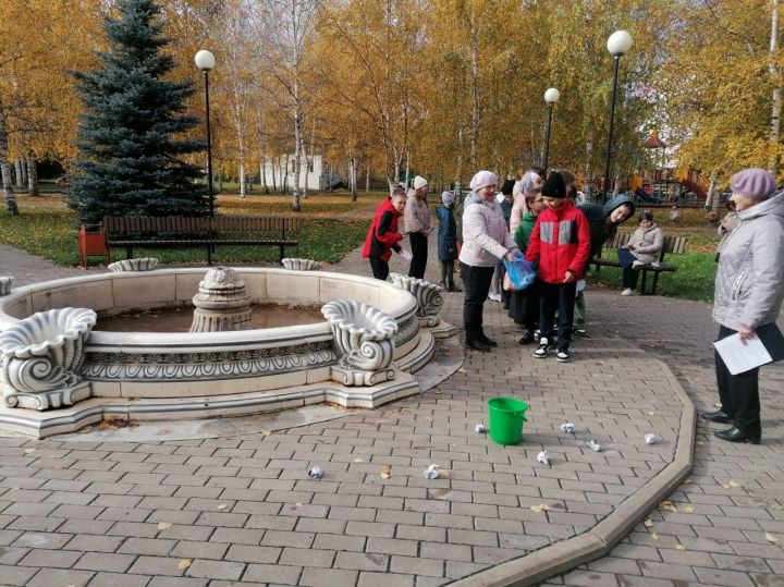 Азнакайның Ишкәев исемендәге паркында экологик чара узды