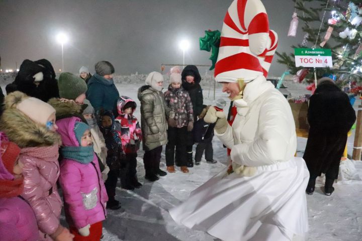 Азнакайның Монолит микрорайонында чыршы ачылды