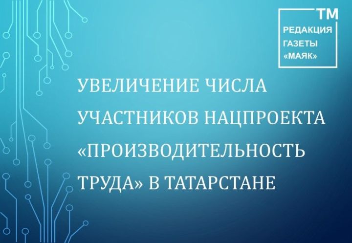 Увеличение числа участников нацпроекта «Производительность труда» в Татарстане