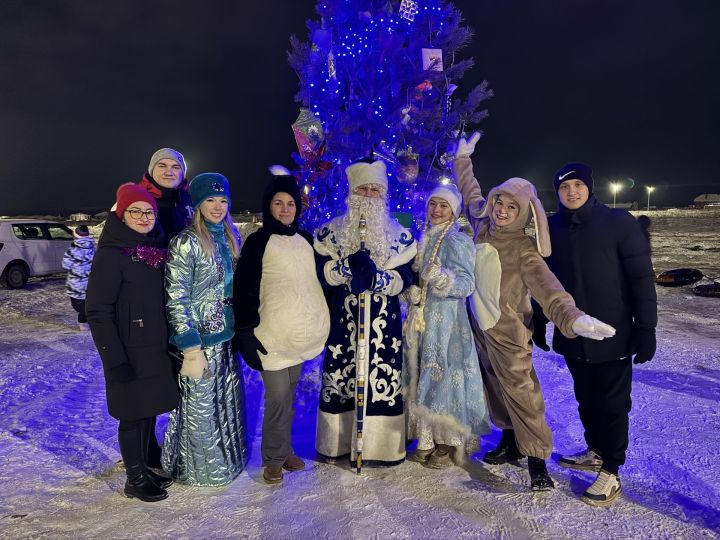 В микрорайоне Монолит зажглась новогодняя елка