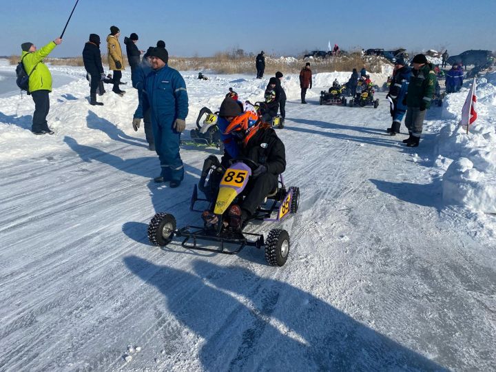 Азнакаевские картингисты выступили на открытых зимних соревнованиях по картингу
