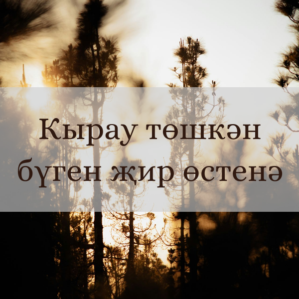 Кырау төшкән бүген җир өстенә