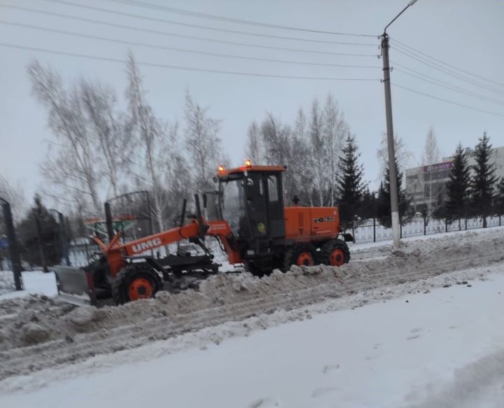 Некоторые азнакаевские улицы закрыты на время уборки снега