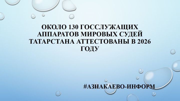 Около 130 госслужащих аппаратов мировых судей Татарстана аттестованы в 2026 году