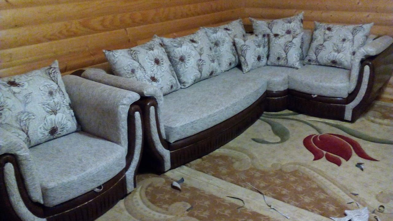 Обшивка мягкой мебели на дому - 11 ФОТО