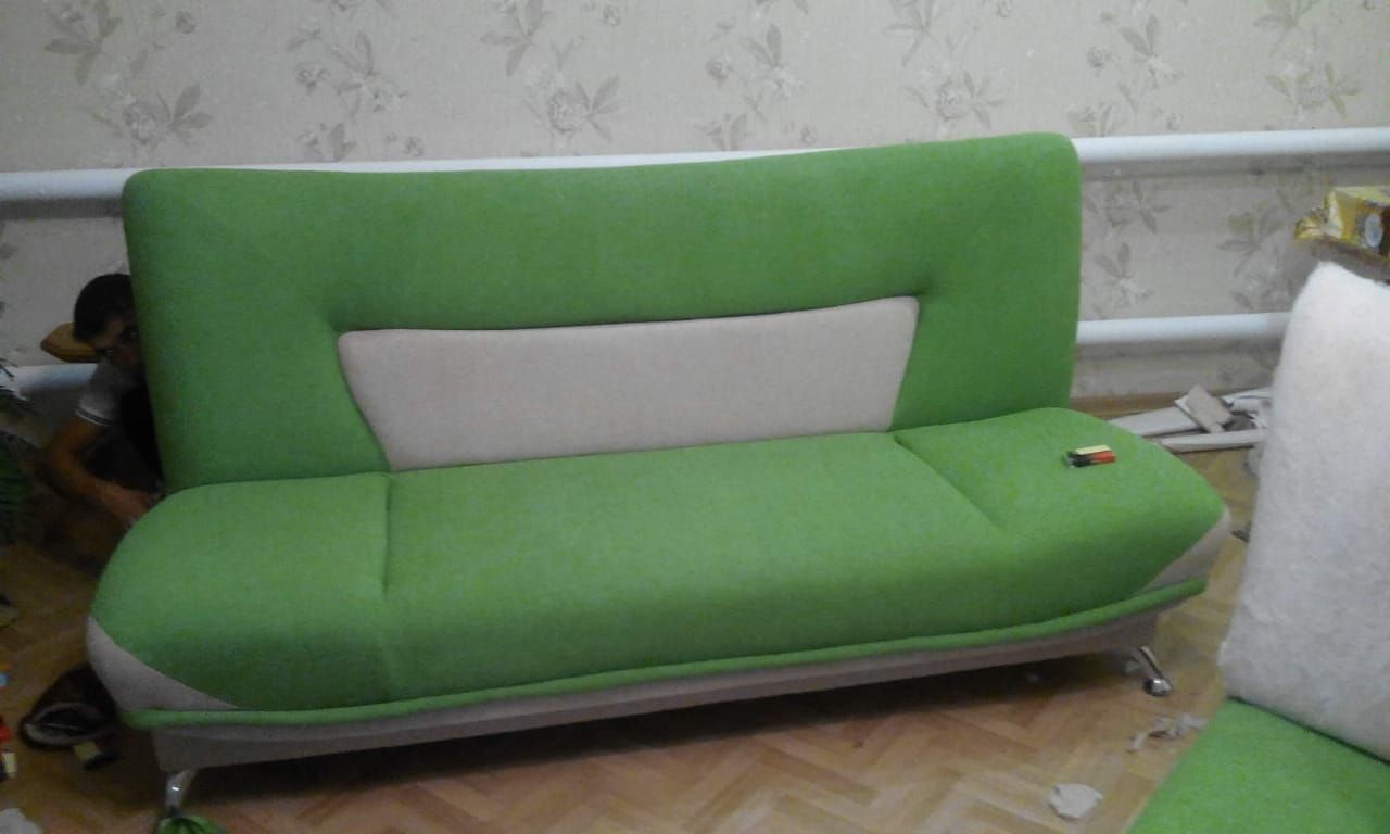 Обшивка мягкой мебели на дому - 11 ФОТО