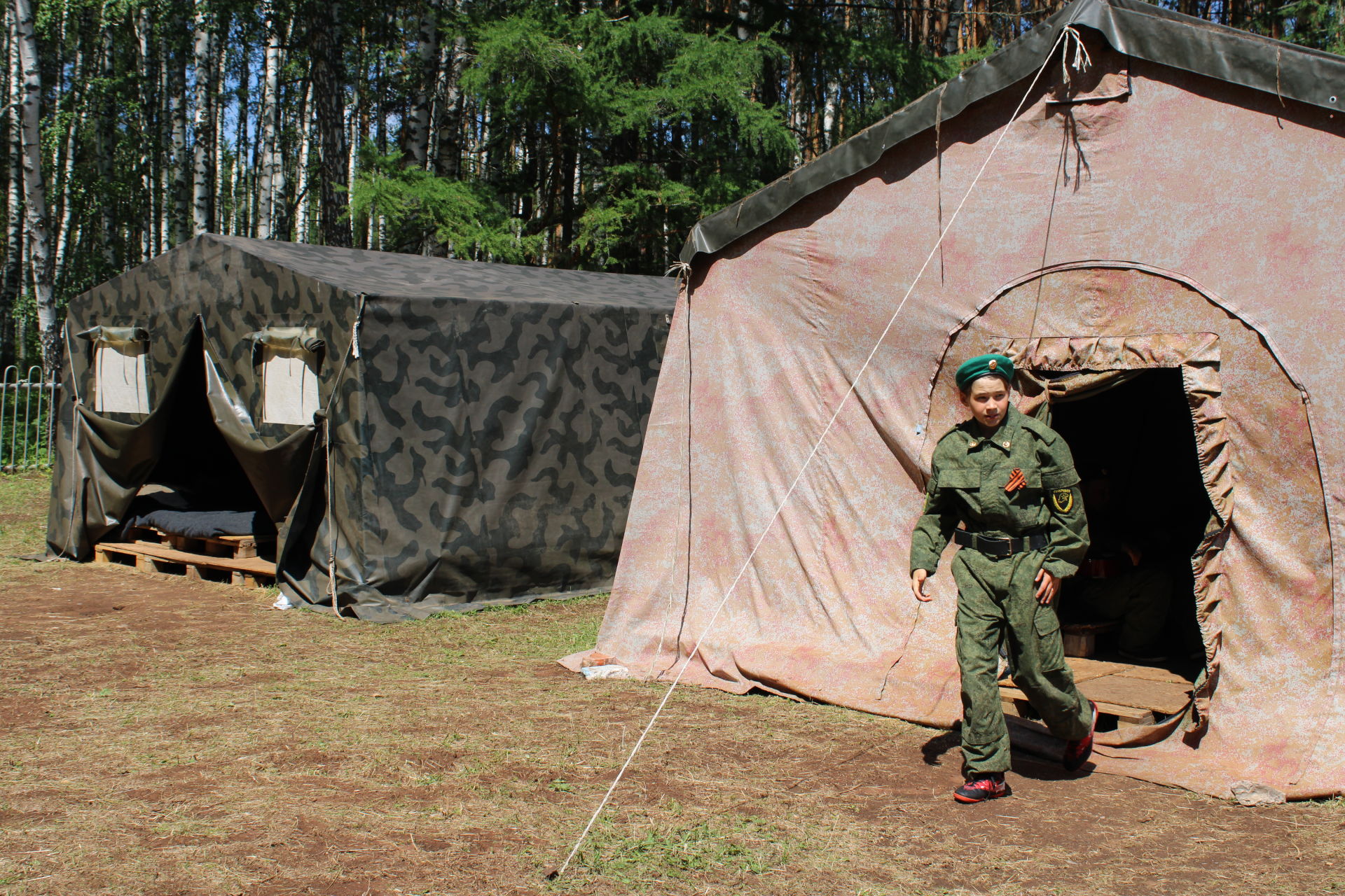 Азнакайда «Родина» республика хәрби-патриотик палаткалы лагере эшли