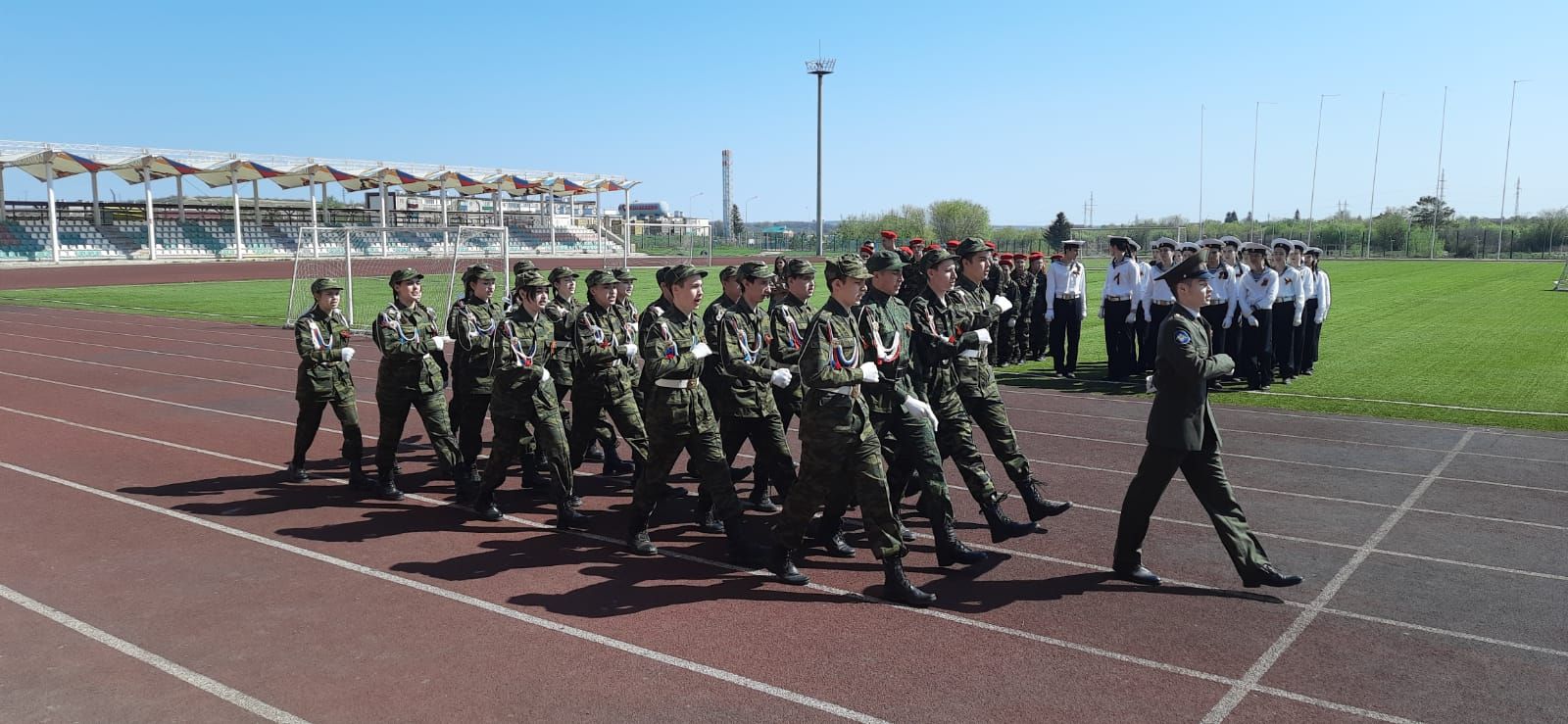 В Азнакаево прошел конкурс военной песни и строя