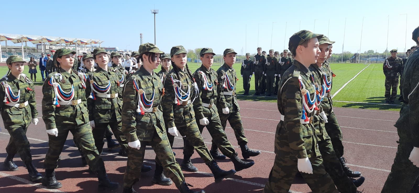 В Азнакаево прошел конкурс военной песни и строя