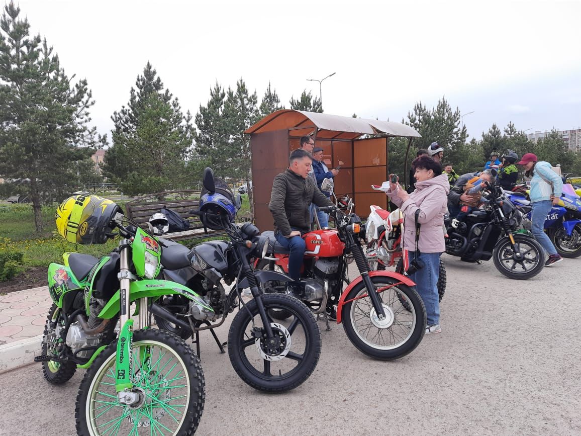 Азнакаевские байкеры провели акцию «Великая Победа – в наших сердцах»