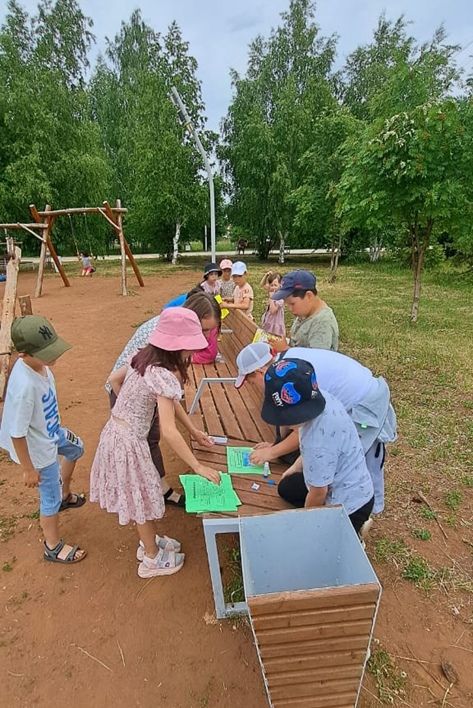Азнакаевские дети изучают экологию с помощью командных игр