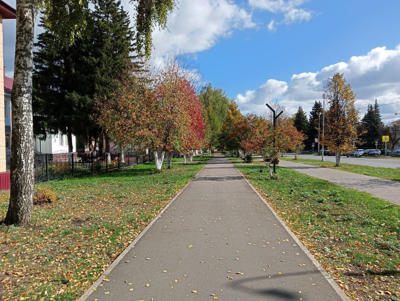 В нашем городе прекрасная осень