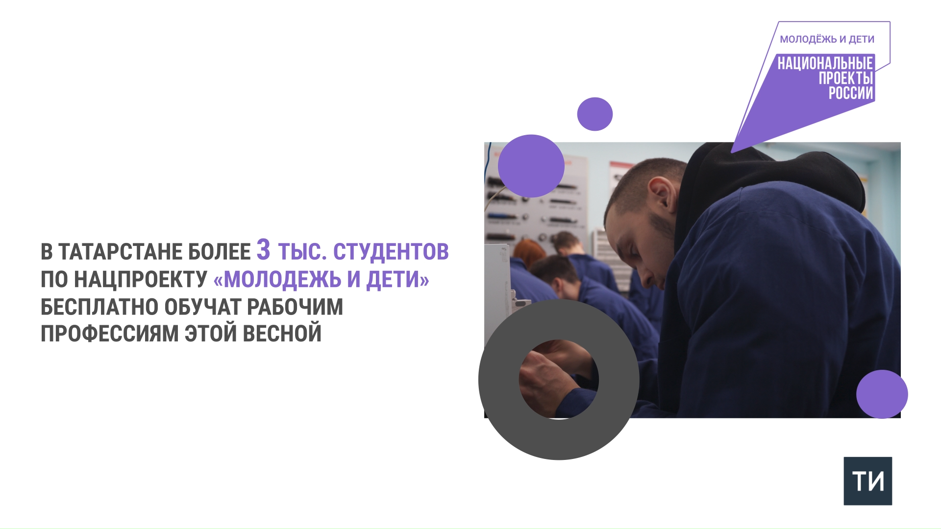 В Татарстане по нацпроекту более 3 тыс. студентов бесплатно обучат рабочим профессиям