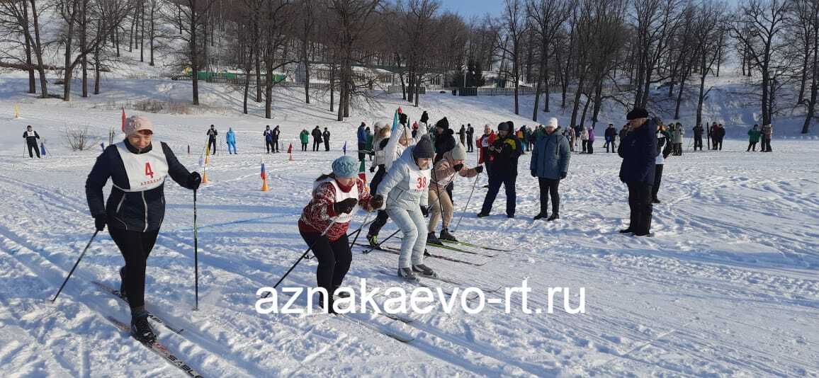 Азнакайда авыл җирлекләре арасында чаңгы ярышы үтте