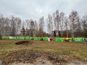 В Азнакаево граффити украсило район медгородка