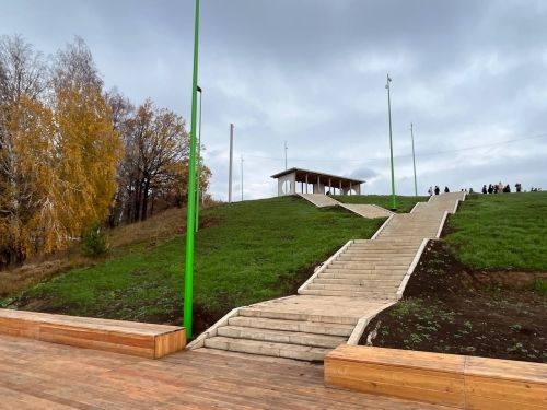 В Азнакаево прошло торжественное открытие набережной после благоустройства