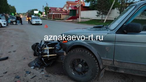 Азнакайда мотоцикл катнашында юл-транспорт һәлакәте булды