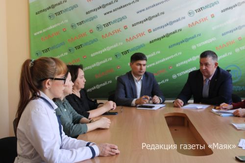 В редакции газеты «Маяк» обсудили вопросы охраны здоровья населения