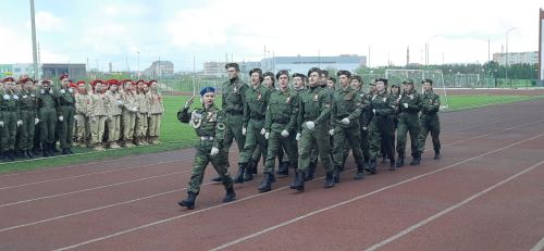 Азнакайда балалар арасында хәрби җыр һәм сафта йөрү бәйгесе үтте