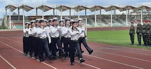 Азнакайда балалар арасында хәрби җыр һәм сафта йөрү бәйгесе үтте