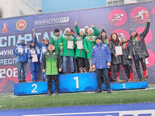 Азнакайлылар - чаңгы буенча муниципаль хезмәткәрләр спартакиадасы җиңүчеләре!