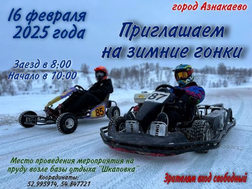 Приглашаем на зимние гонки