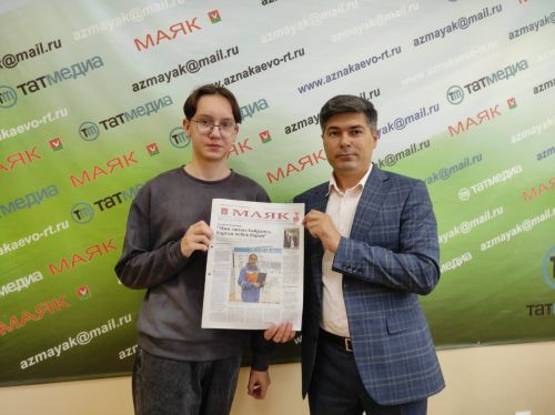 У нас в гостях – призер республиканского фестиваля молодежной прессы