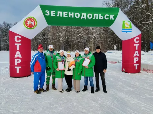 Серебро Спартакиады: команда Азнакаевского района отлично выступила на лыжных гонках в Зеленодольске