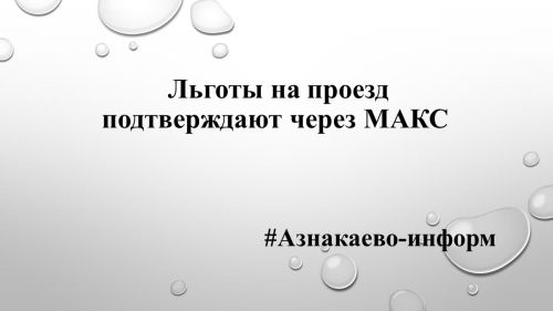 Льготы на проезд подтверждают через МАКС